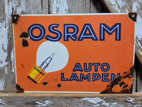 Insegna porcellana osram - porcellana,