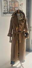 MAX MARA COUTURE MAXI ACCAPPATOIO CON CINTURA CAPPOTTO UK12 lungo 130 cm
