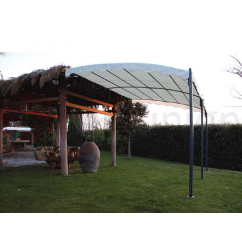 Gazebo metallo muro - in,