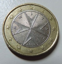 Moneta euro croce malta - croce,