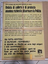 Manifesto Viterbo Pci Partito Comunista Italiano Disarmo Polizia 1968