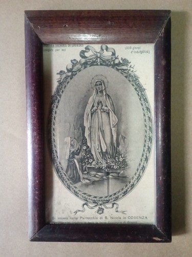 Santino madonna lourdes - santino,