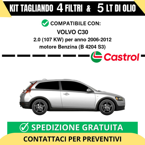 Tagliando per volvo c30 - per,