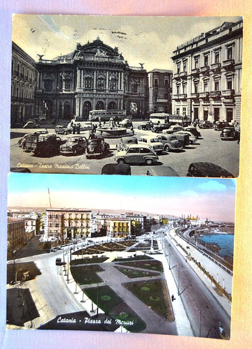 Catania cartoline piazza - catania.,
