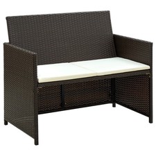 2-seater Sofa Brown PE