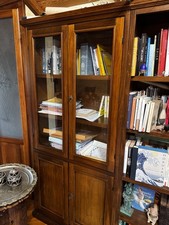 Arte Povera! Vetrina Cristalliera Vero Legno Due Moduli Separabili .