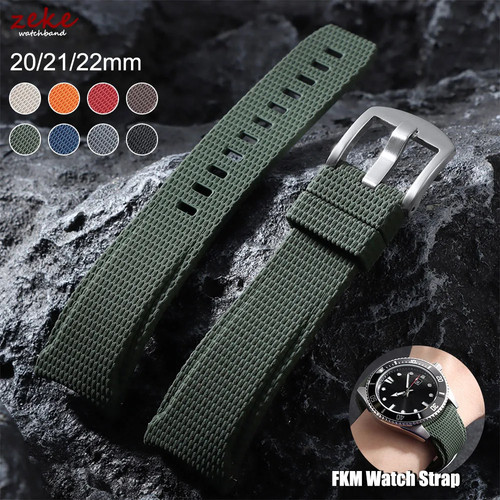 Cinturino orologio fkm curvo - cinturino,