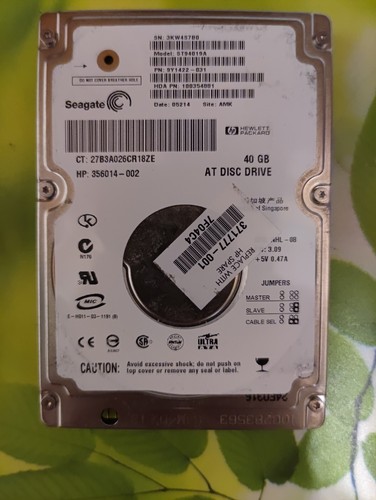 Hdd 40gb seagate interno 5400 - seagate,