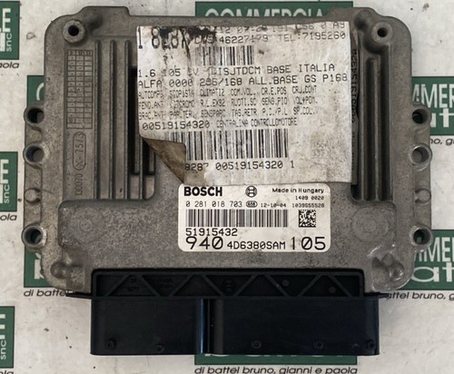Ecu 0281018703 51915432 alfa - ecu,