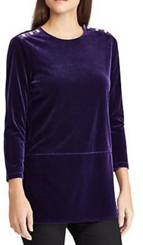 Top tunica militare - , velluto
