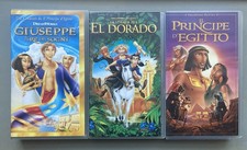 Lotto 3 VHS La Strada Per El Dorado - Il Principe D’Egitto - Giuseppe Il Re 