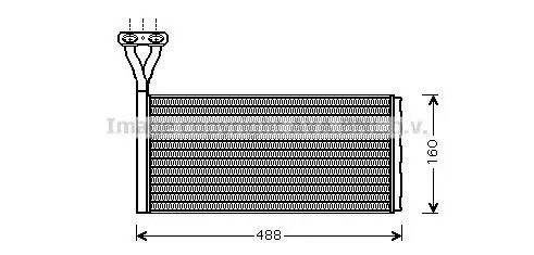 Riscaldatore abitacolo alette - riscaldatore,