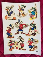 WALT DISNEY - Decalcomanie foglio 18x26 - Vintage