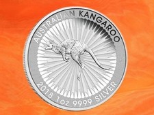Monete argento canguro - canguro, 1