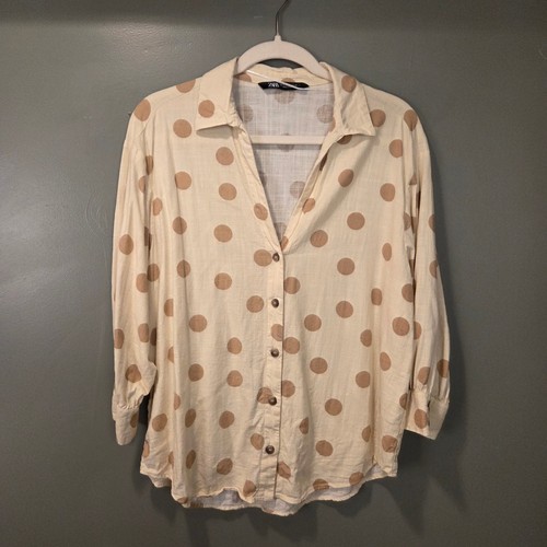 Camicia donna zara misto lino - zara,