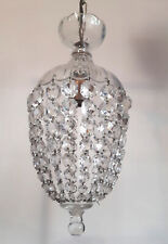 Lampadario Ø 17cm sfera cristallo vintage smal crystal sphere chandelier lustre