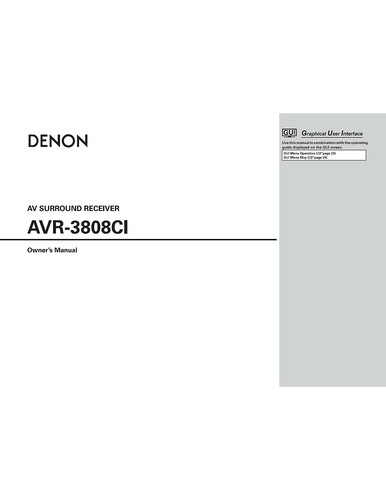 Denon avr 3808ci - av, surround