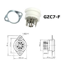 Zoccolo gzc7 b7g - gzc7-f,, pin