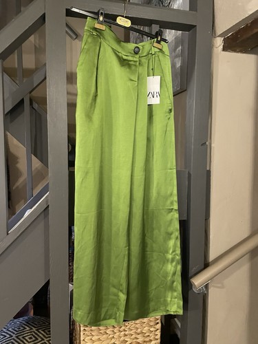 Pantalone zara verde - pantalone,