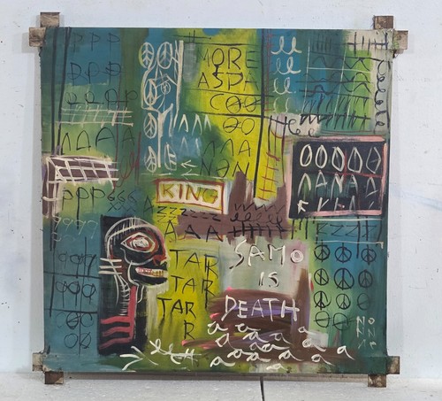 Jean michel basquiat acrilico - jean-michel,