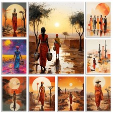 Quadro classico africano donna