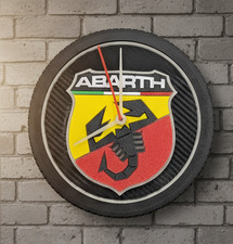ABARTH 3D Clock Orologio Logo