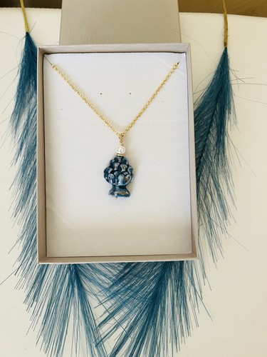 Collana con pigna ceramica - collana,