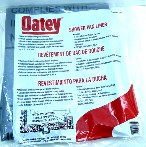 Fodera per piatto doccia oatey - per,
