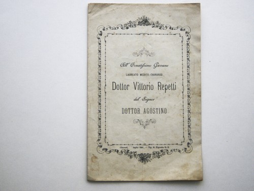 1887 laurea lode documento - laurea,