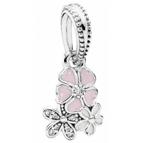 Ciondolo pandora fiori poetici - ciondolo,
