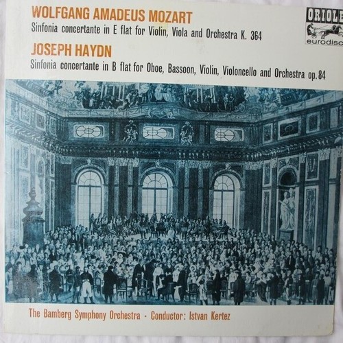 Mozart sinfonia concertante - lp,