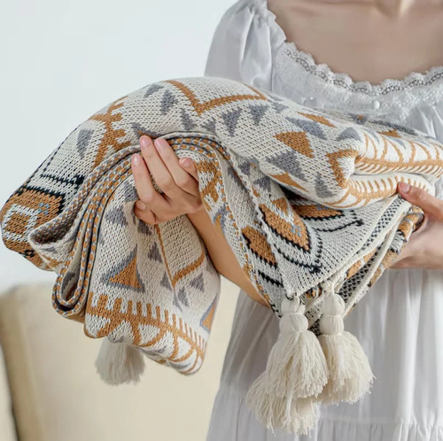 Coperta modello boho - coperta,