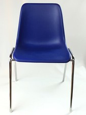 sedia Mono Scocca Pvc BLU