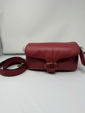 Coach Pillow Tabby 26 Borsa a tracolla da donna in pelle - Rossa include tracolla lunga