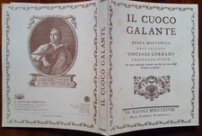 C20509-STAMPA ANASTATICA,IL CUOCO GALANTE VINCENZO CORRADO 1778, ED. D'ANNA 2004
