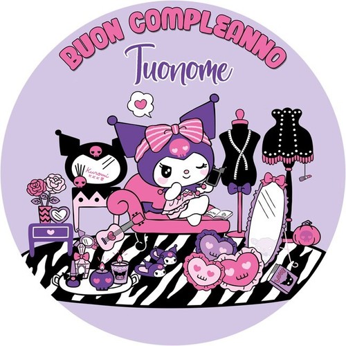 Cialda kuromi torta ostia - cialda,