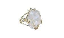 Anello  Donna Cristallo Di Rocca Fatto A MANO 