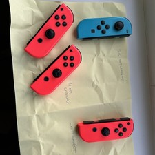 Lotto lavoro joycon nintendo switch originali ufficiali difettosi 