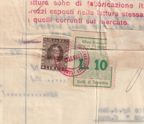 Italia raro documento - italia,