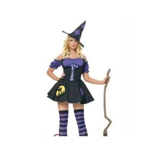 Costume Carnevale Donna Strega Witch Halloween Adulto