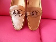 RALPH LAUREN  LEATHER  WOMEN DRIVER  SHOES    SIZE 39  BRAND NEW TROPPO COMODO