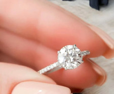 18 K Weißgold 2,00 Kt IGI Lab