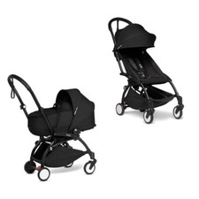 Babyzen Yoyo2 Duo Passeggino 6M+ Bassinet 0M+ Telaio Nero/ Rivestimento Nero