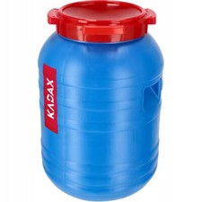 KADAX Fusto in plastica, Fusto da 30 L in plastica HDPE con coperchio, 1 pezz...