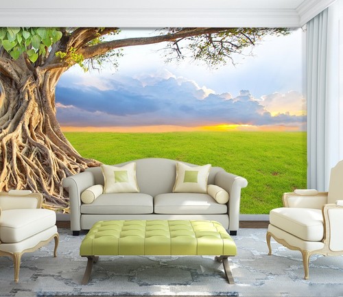 Carta parati albero - 3d,