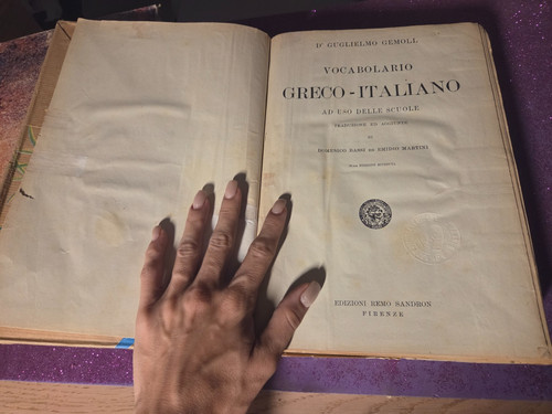 Vocabolario greco italiano - vocabolario,