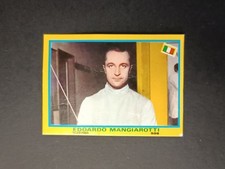figurina campionissimi Mira 1968 rec. #  558 EDOARDO MANGIAROTTI SCHERMA