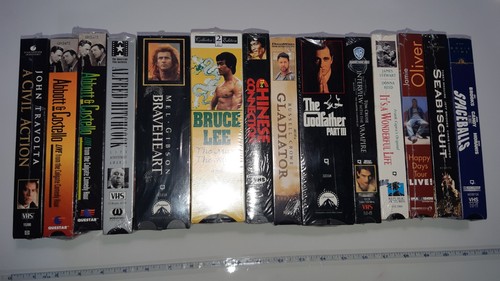 Sealed vhs tapes lot - sealed,