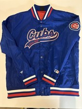 Giubbotto Bomber Vintage Chicago Cubs Satin Starter Jacket Size L MLB Baseball