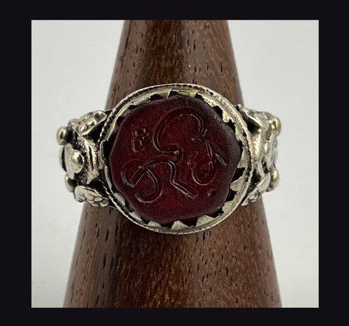 Anello vintage corniola - vintage, corniola/aqeeq